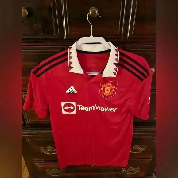 YOUTH XL Adidas Manchester United Home Replica Jersey - Picture 5 of 5